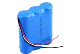 ICR 18650 11-1V 2600mAh li-ion battery pack with PCM - connector